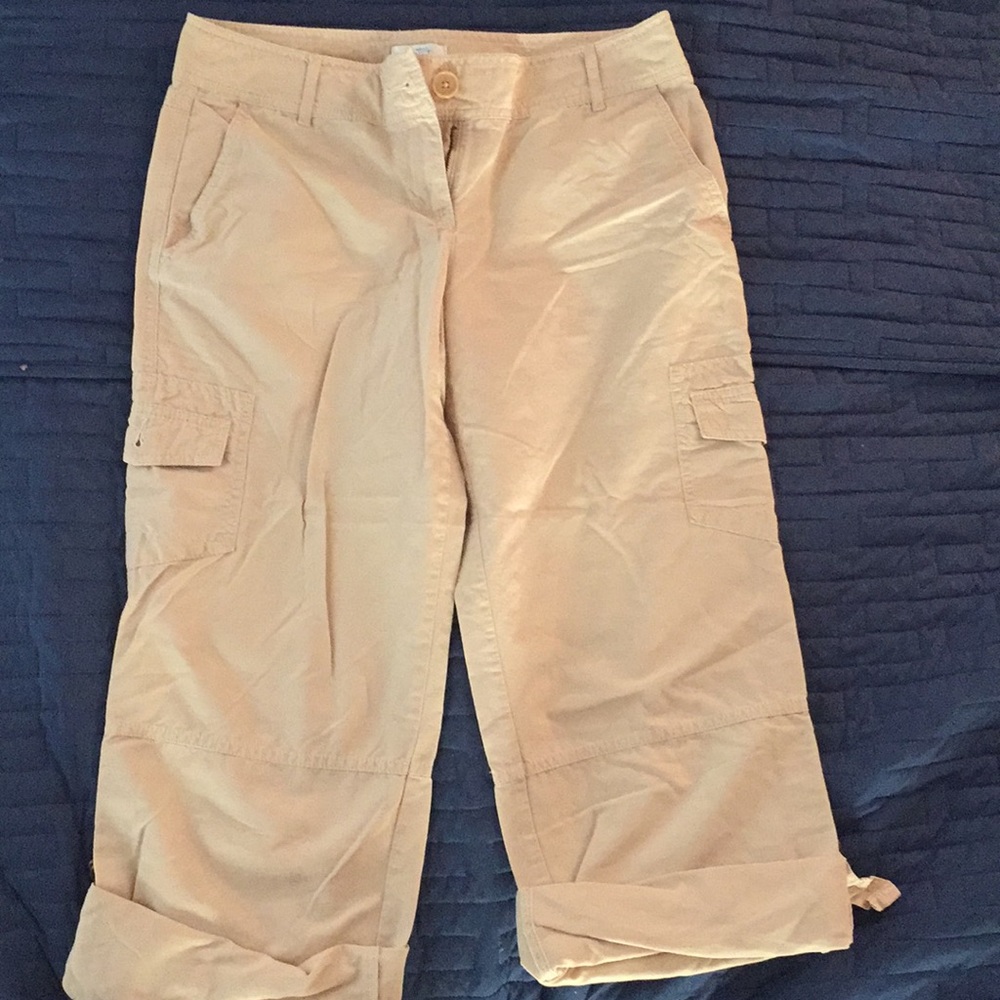 Creme ANN Taylor Loft pants